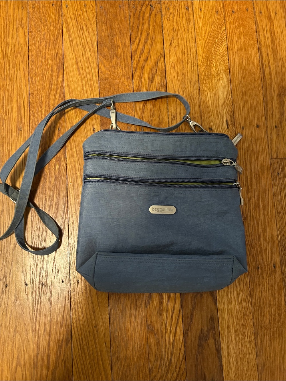 Baggallini Steel Blue Crossbody Messenger Bag